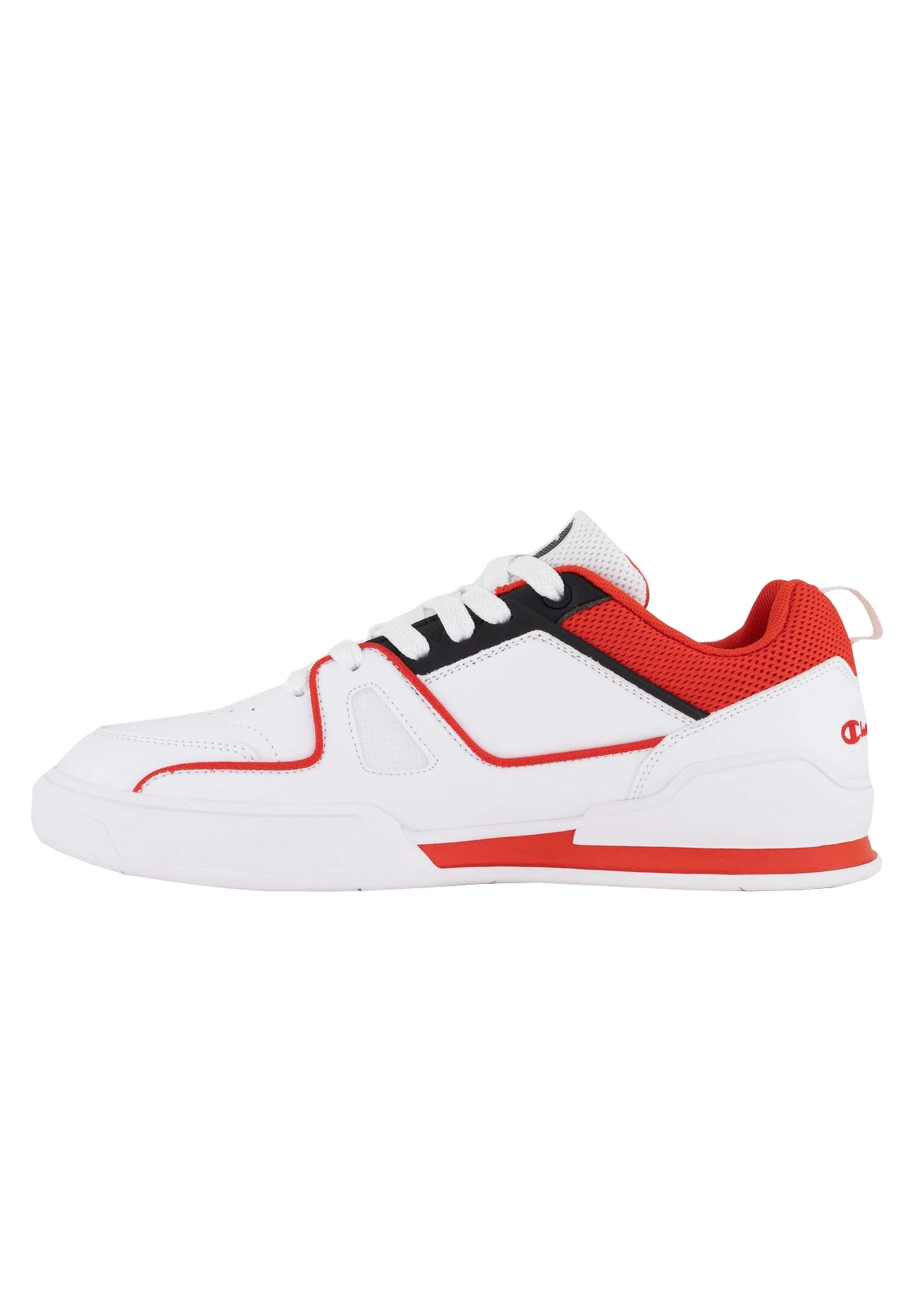 Champion 3 Point Low Herren Sneaker S21882-CHA-WW006 weiß/schwarz/rot 2/5