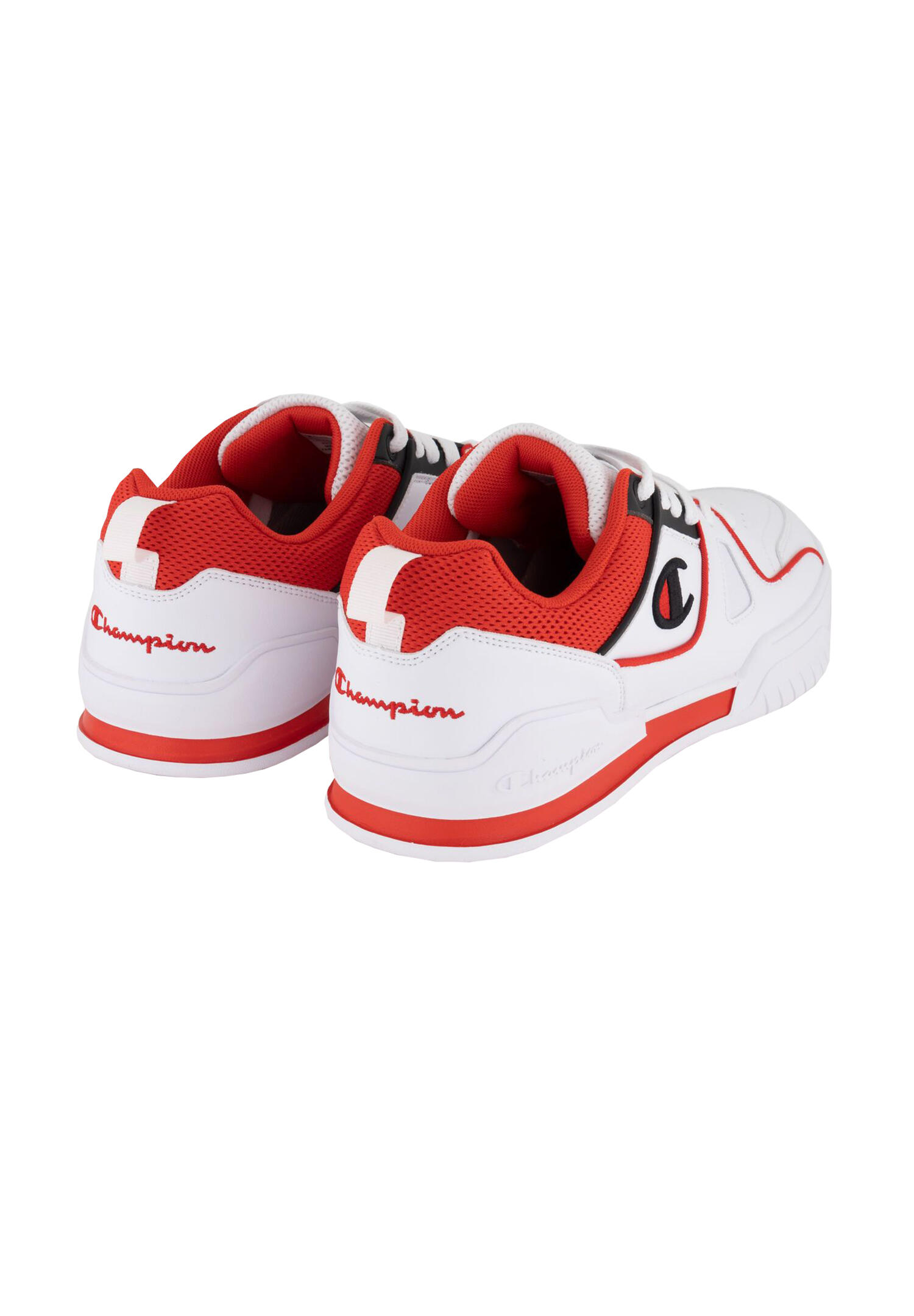 Champion 3 Point Low Herren Sneaker S21882-CHA-WW006 weiß/schwarz/rot 4/5
