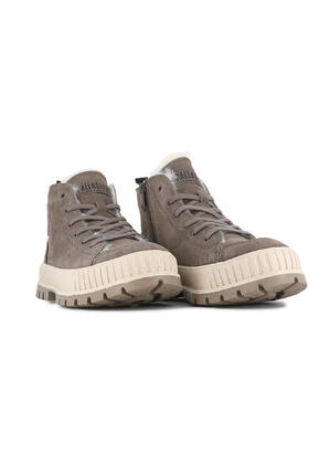 PALLADIUM Pallashock Zip Warm Unisex Boots Stiefelette Leder 74353-281-M grau