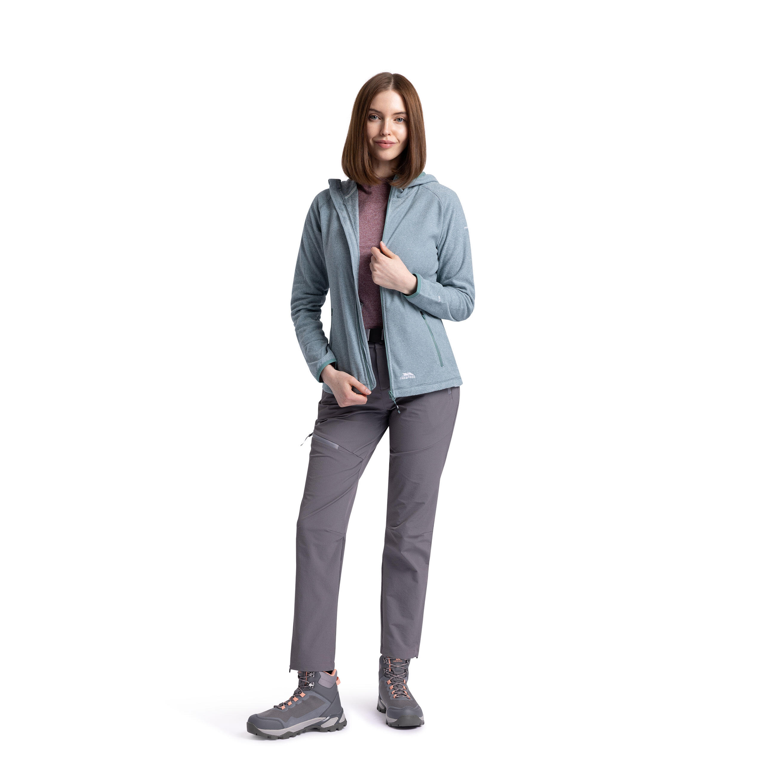 Trespass Jennings - B Feminino Fleece At100 Teal Mist 3/5