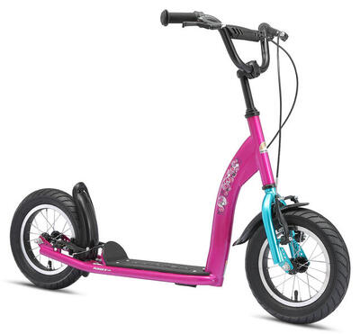 Step met grote wielen 12", voor kinderen van jaar, met luchtbanden, sport