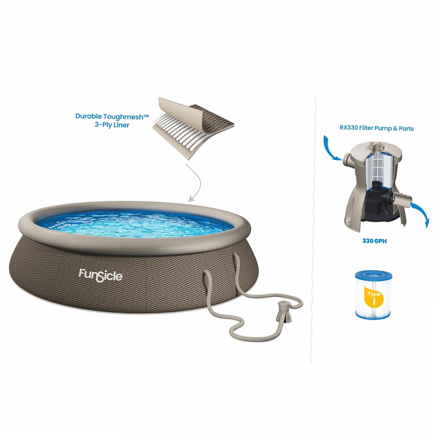 Piscine autostable Funsicle QuickSet Designer™ Ø 3,66 m x h 76 cm 3/5