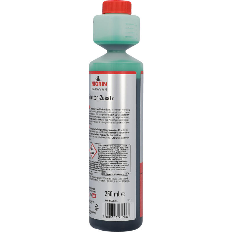 NIGRIN CARAVAN Toilettenzusatz, biologisch abbaubar 250ml 7/7