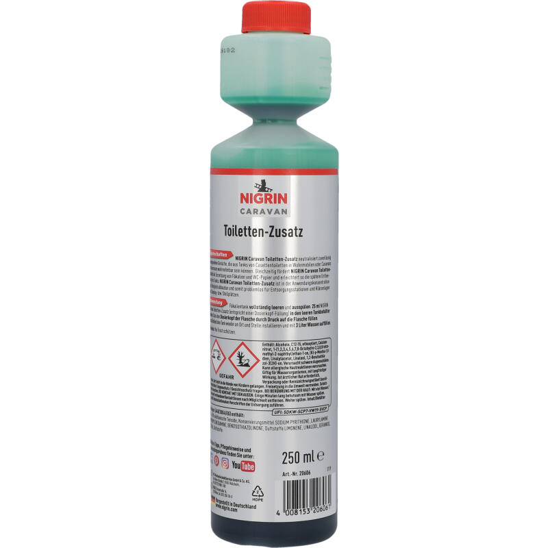 NIGRIN CARAVAN Toilettenzusatz, biologisch abbaubar 250ml 6/7
