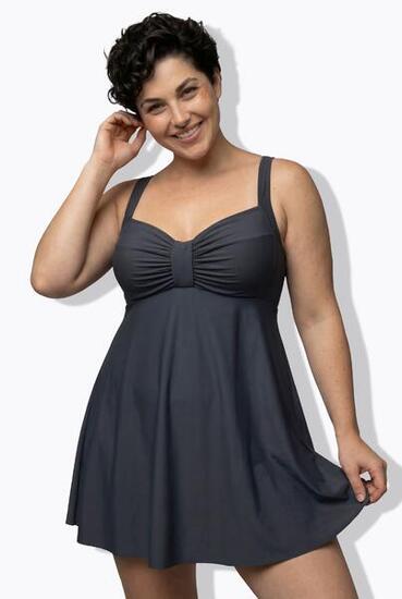 Damen Badekleid Zierband Softcups recycelt