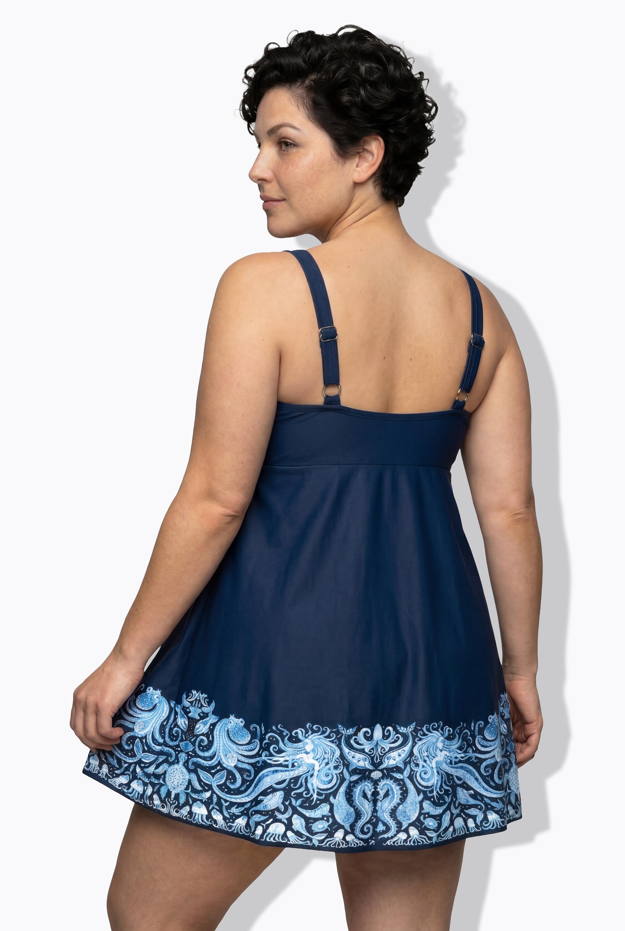 Femme Robe de bain avec bonnets souples motif sirènes et matière recyclée 2/7