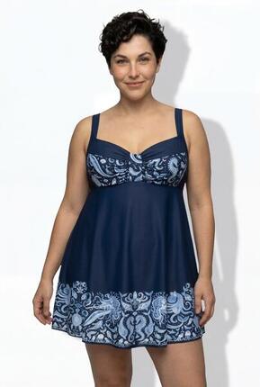 Femme Robe de bain avec bonnets souples motif sirènes et matière recyclée