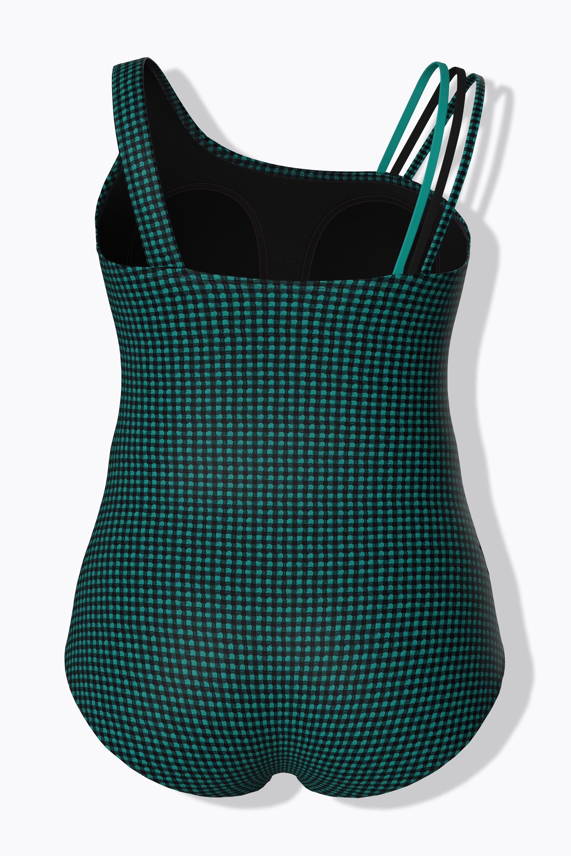 Femme Maillot de bain avec bonnets souples tissu texturé à carreaux 6/7