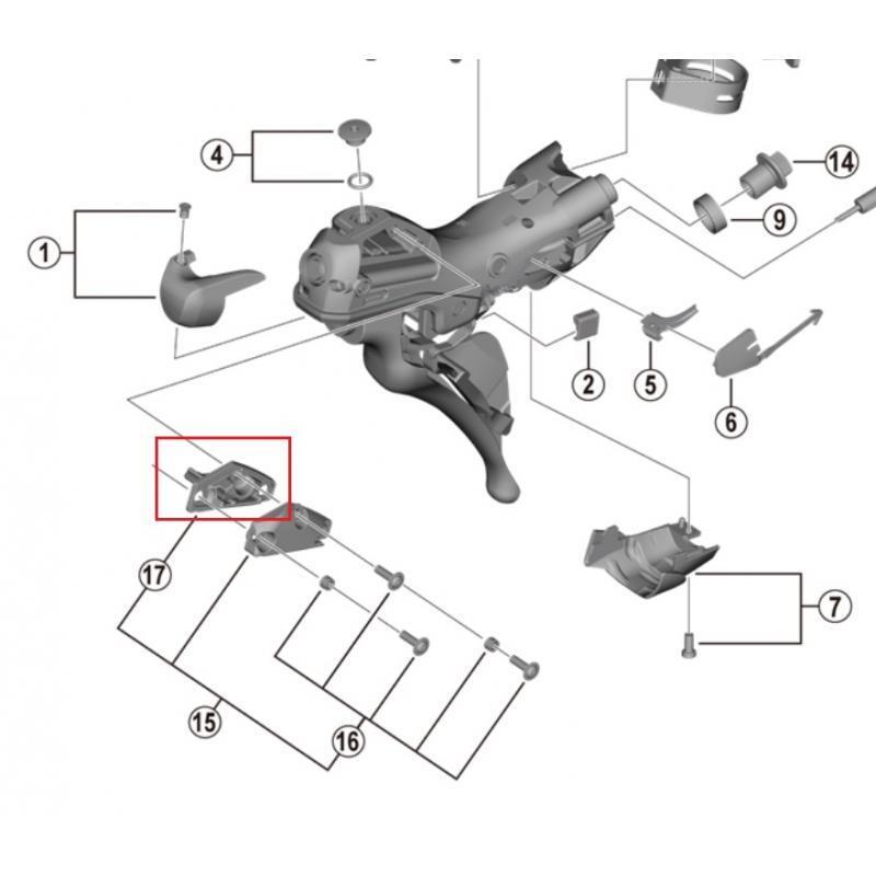 Linker diafragma Shimano voor hydraulische schijfremhendels 2/2