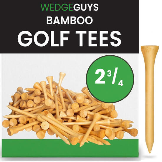 Unisex Golf Wedge Guys - Tees en Bambou 70mm Haute Résistance - Lot de 250