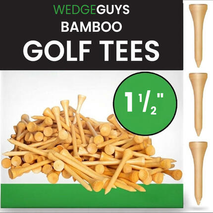 Unisex Golf Wedge Guys - Tees en Bambou 70mm Haute Résistance - Lot de 250