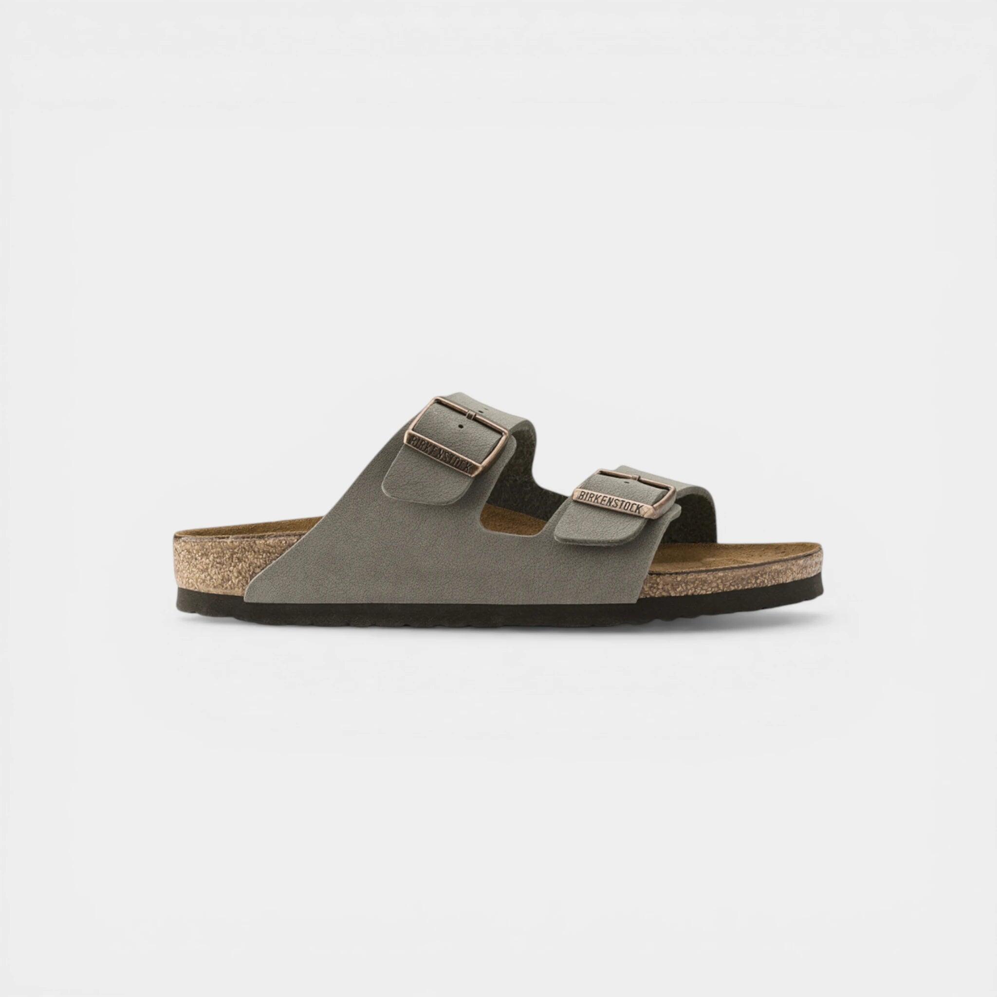 Birkenstock Arizona Birkibuc Stone 1/2