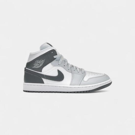 Jordan 1 Mid White Smoke Grey (Women's)