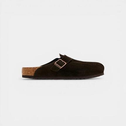 Birkenstock Boston Soft Footbed Suede Mocha