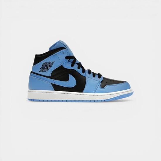 Jordan 1 Mid University Blue Black