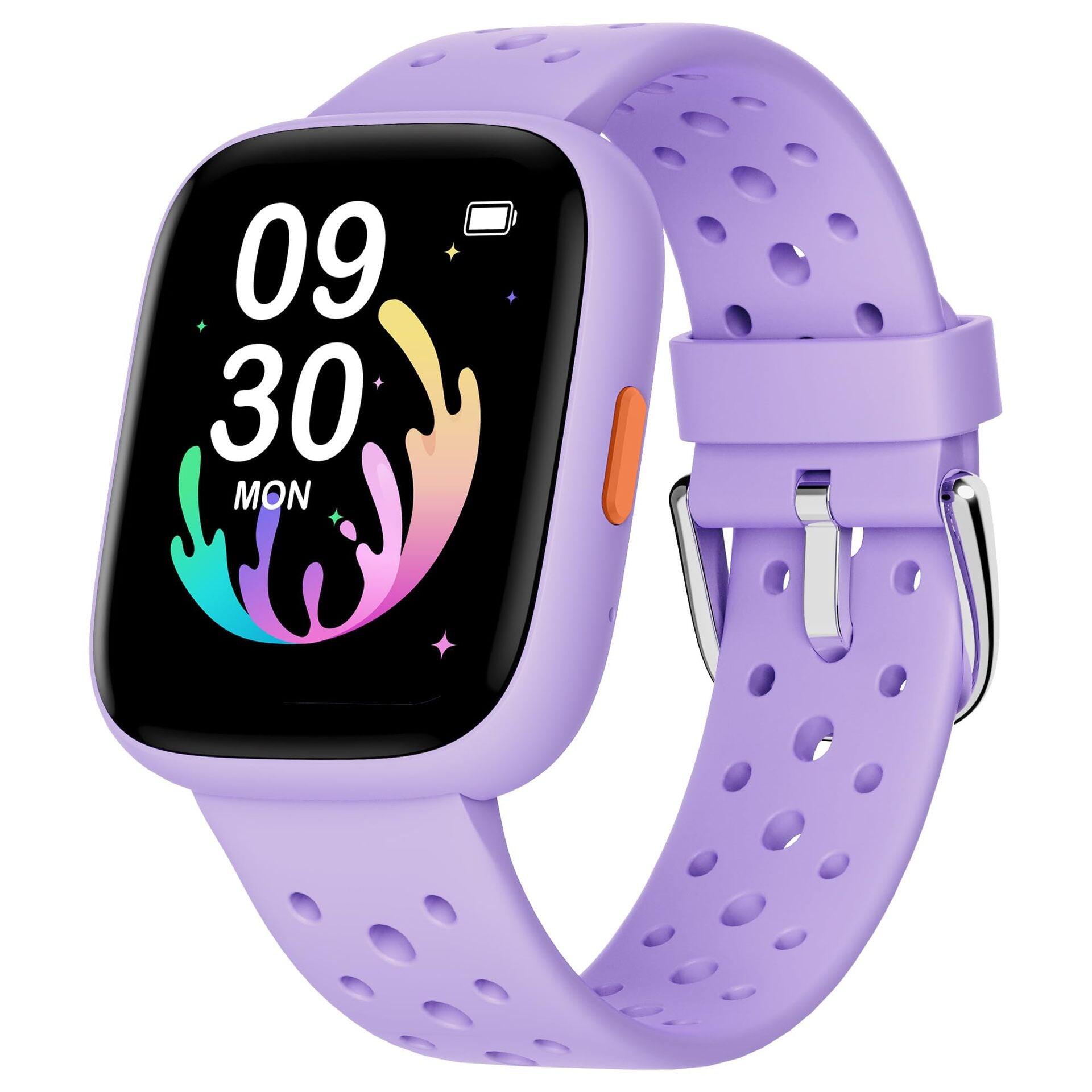 Purple Kids Smart Watch Fitness Tracker for Boys and Girls