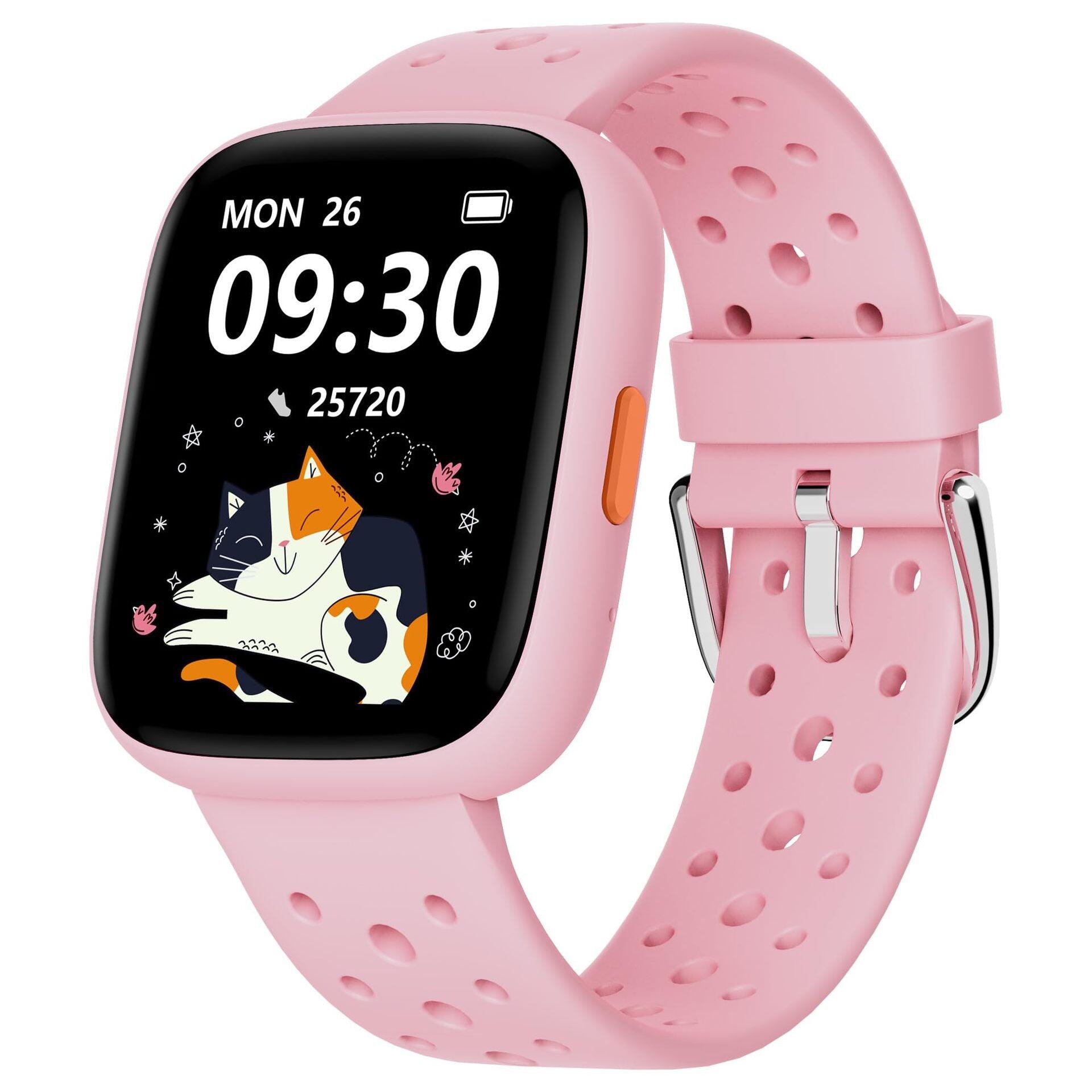 Pink Kids Smart Watch Fitness Tracker for Boys and Girls