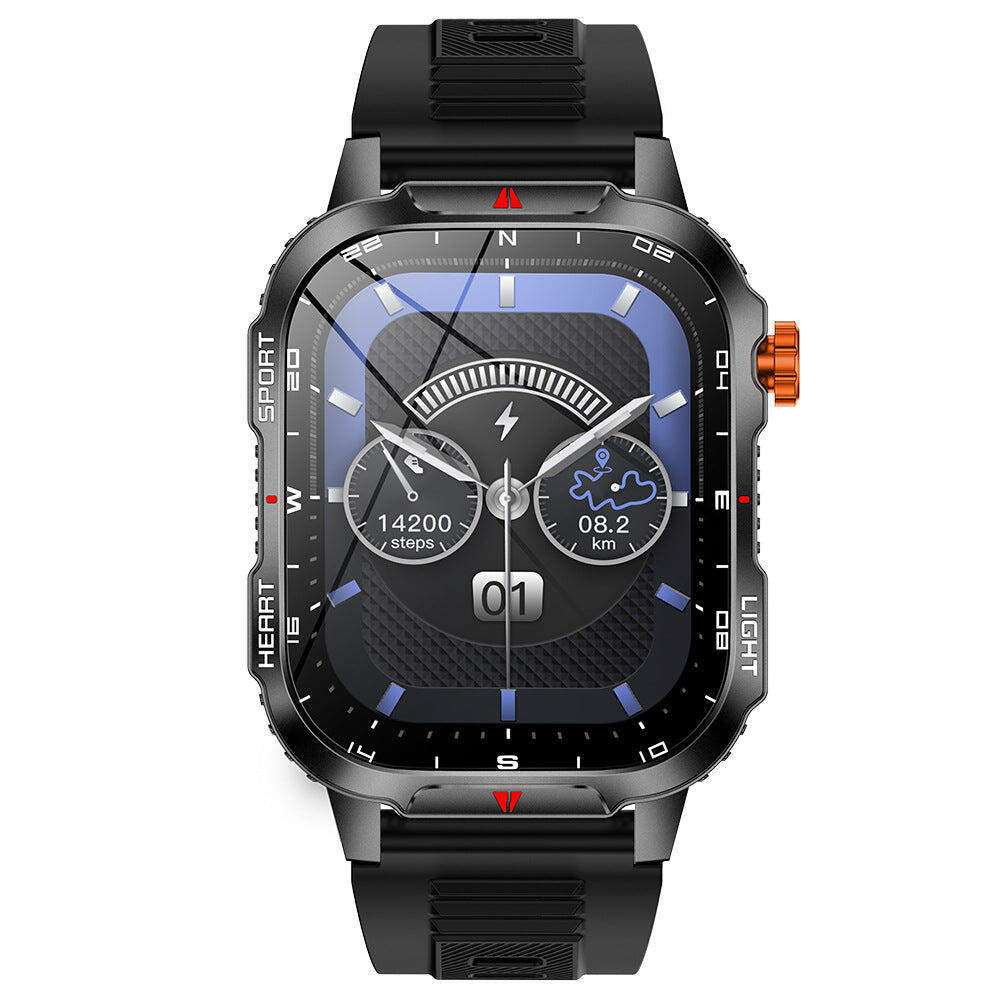 Rugged Outdoor Smart Watch for Men - Black