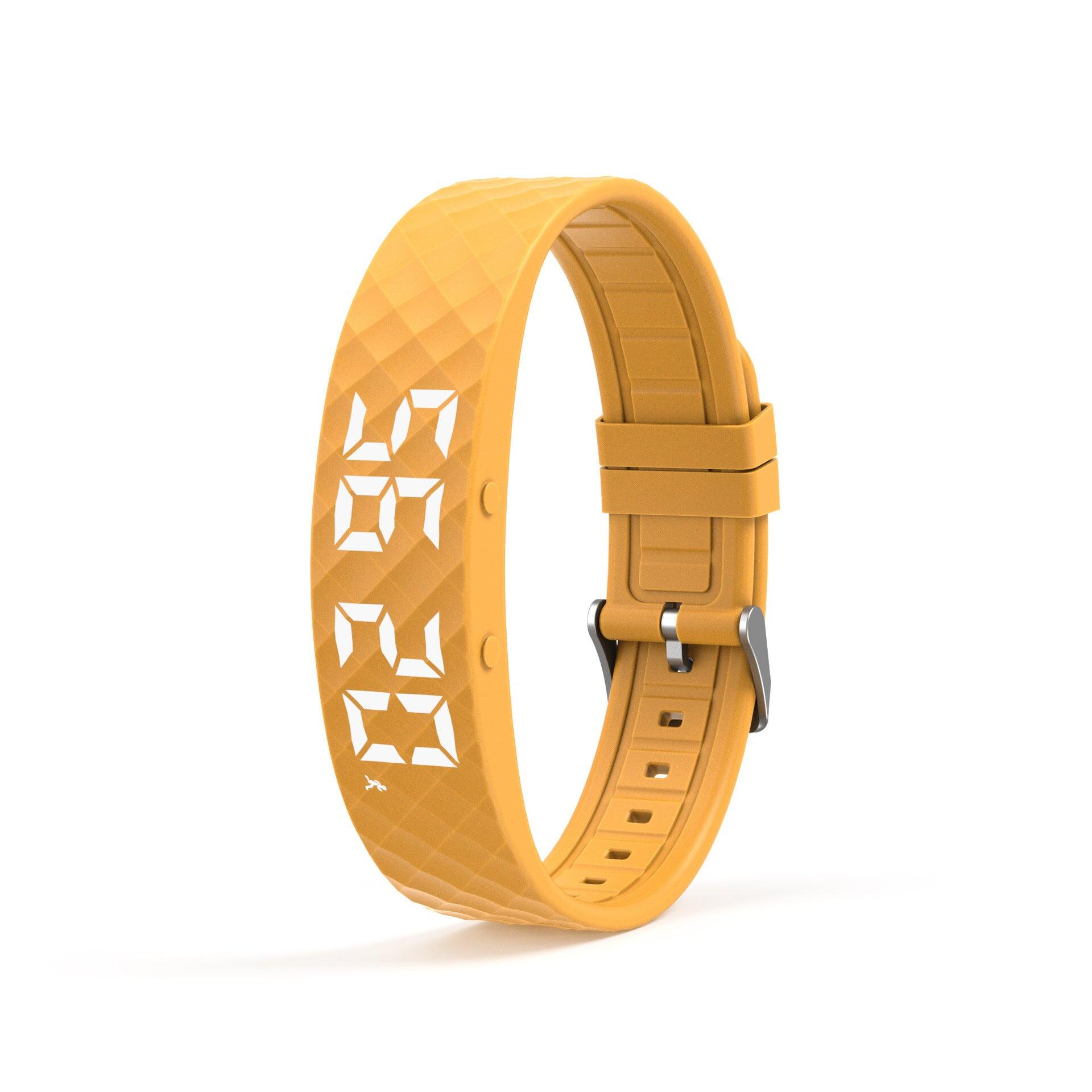 Yellow Smart Vibrating Alarm Watch