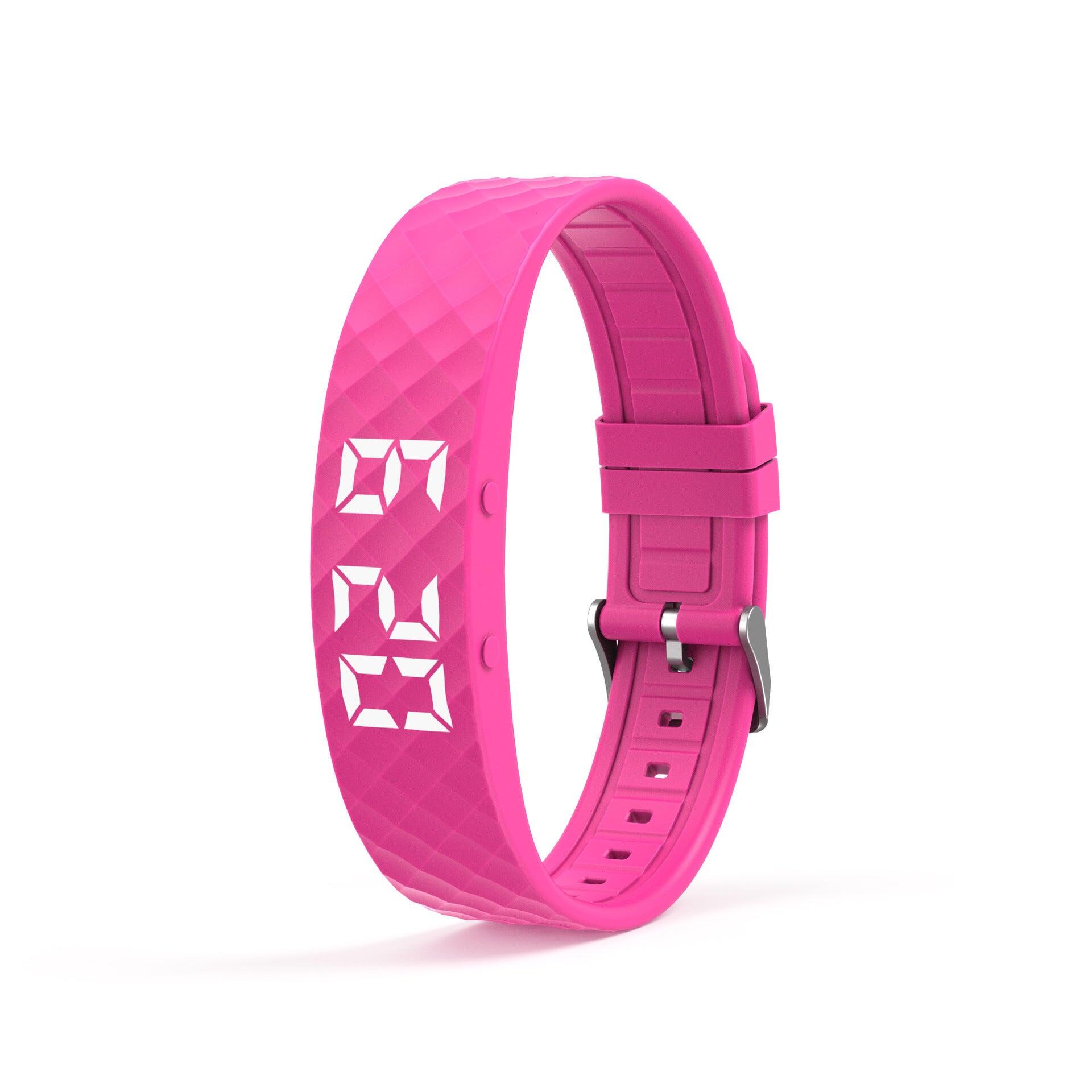 Rose Red Smart Vibrating Alarm Watch
