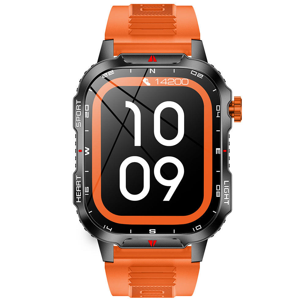 Rugged Outdoor Smart Watch for Men - Orange