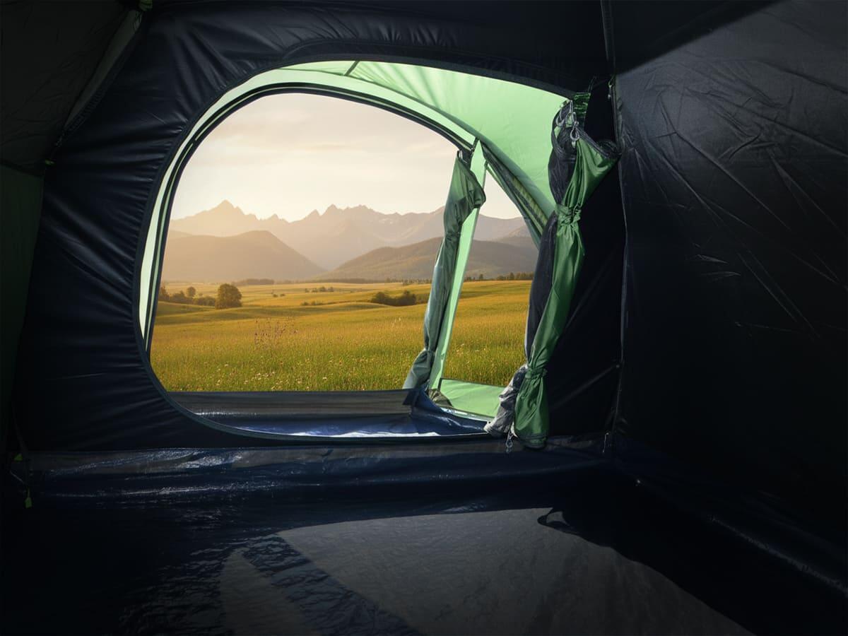 Tienda de campaña tipo cúpula con avancé Larvik 3 Sleeper - Tecnología Sleeper 6/8
