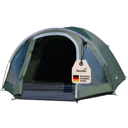 Namiot kempingowy kopułowy Larvik 3 Sleeper, 3-osobowy, ciemny, z przedsionkiem
