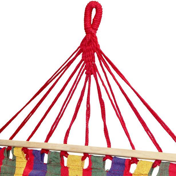 Hamak z drążkiem 1-osobowy 200X80CM 3/6