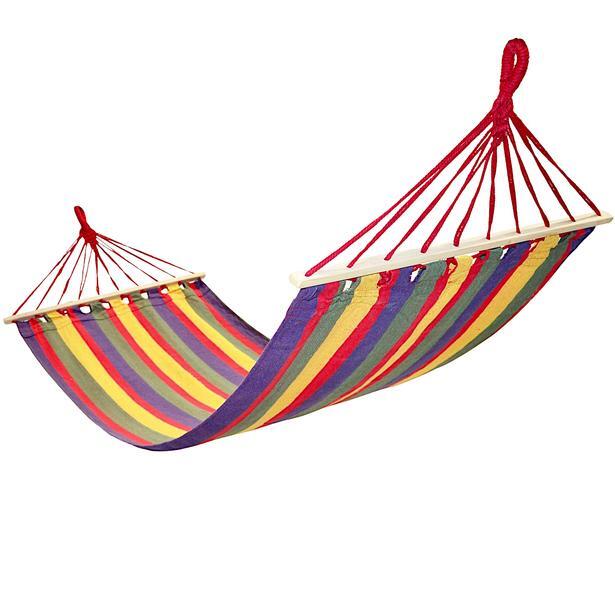 Hamak z drążkiem 1-osobowy 200X80CM 4/6