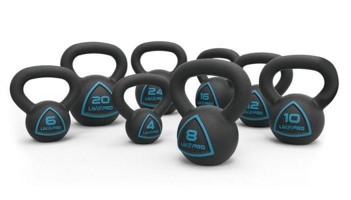 Kettlebell činka LivePro 8 kg 1/2