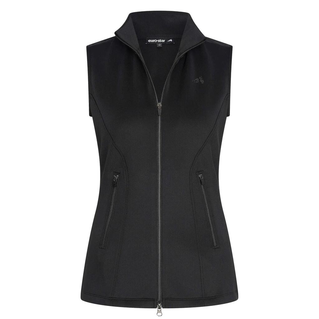Women's full-zip sleeveless riding jacket Euro-Star Tech Emma Slvls