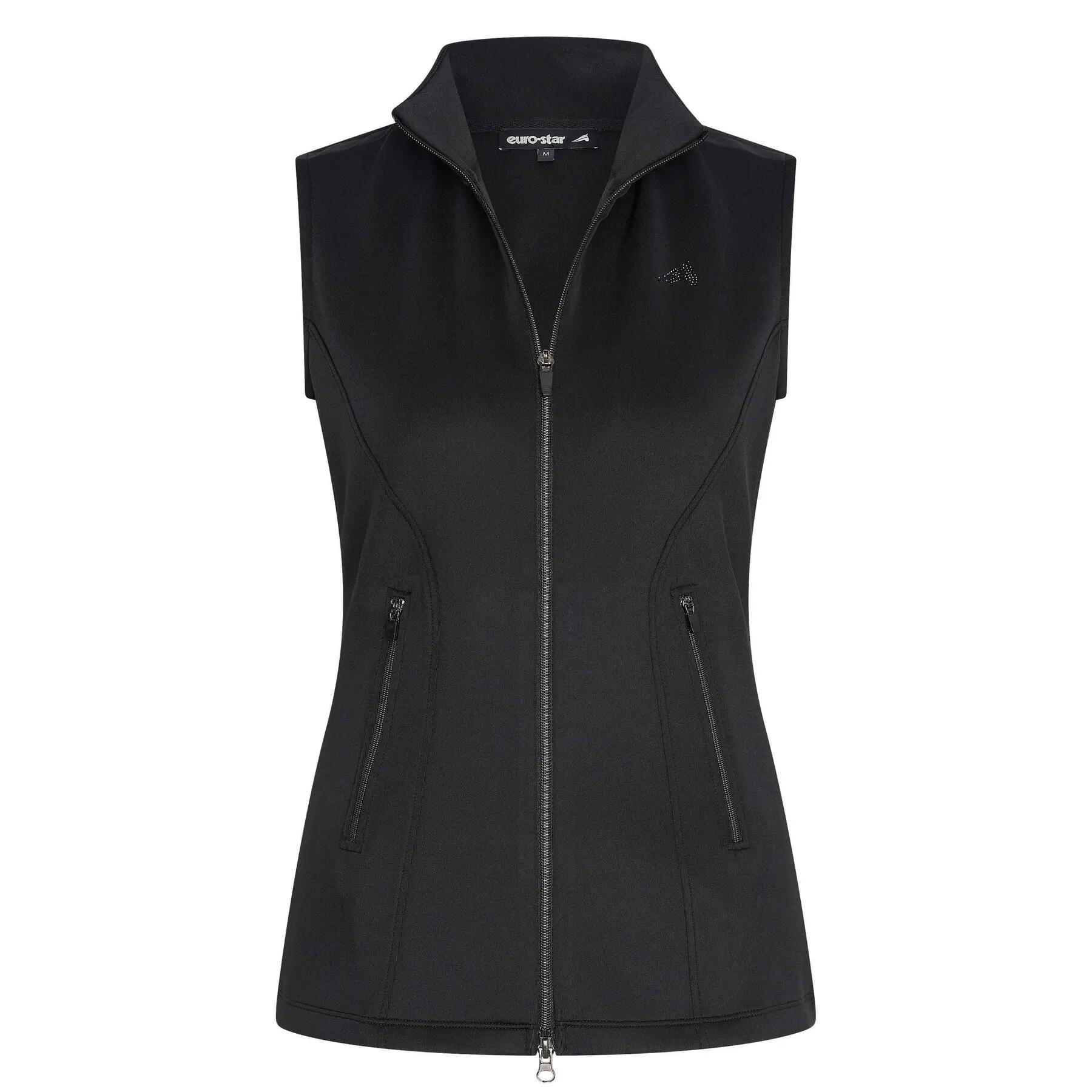 Ärmellose Reitjacke Full Zip Frau Euro-Star Tech Emma Slvls 1/5