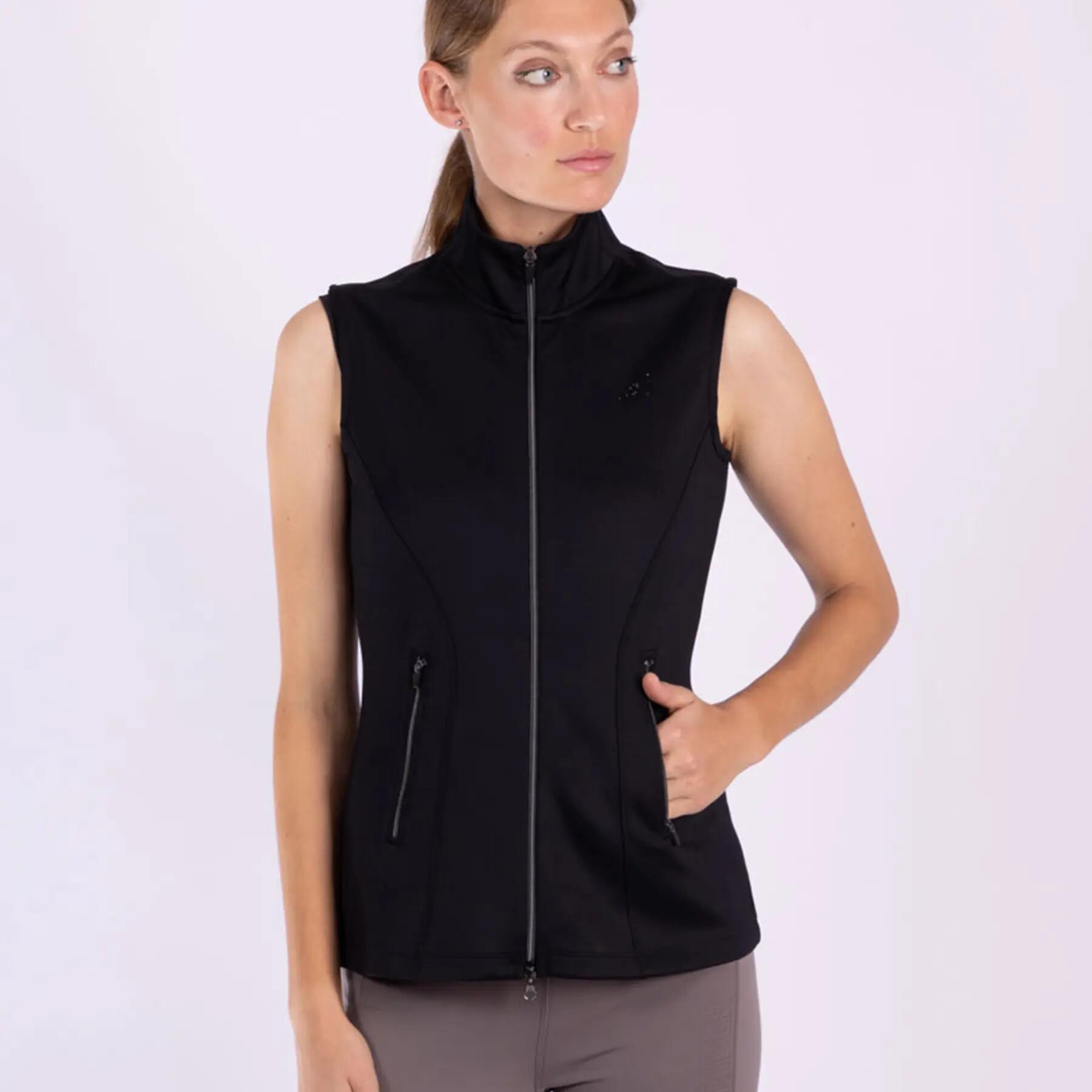 Ärmellose Reitjacke Full Zip Frau Euro-Star Tech Emma Slvls 4/5