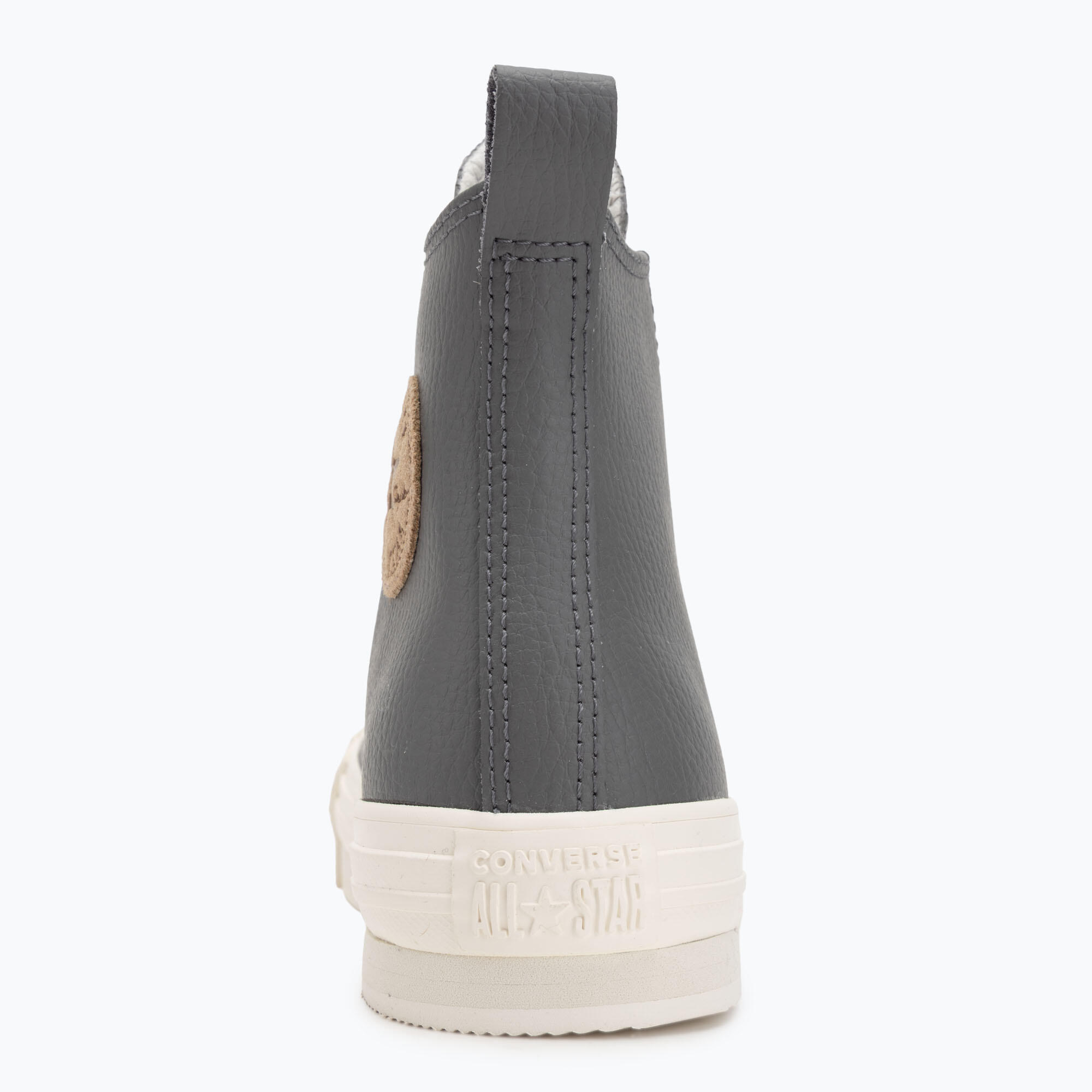 Chaussures pour fille Converse Eva plateforme haute en cuir Gris 6/7