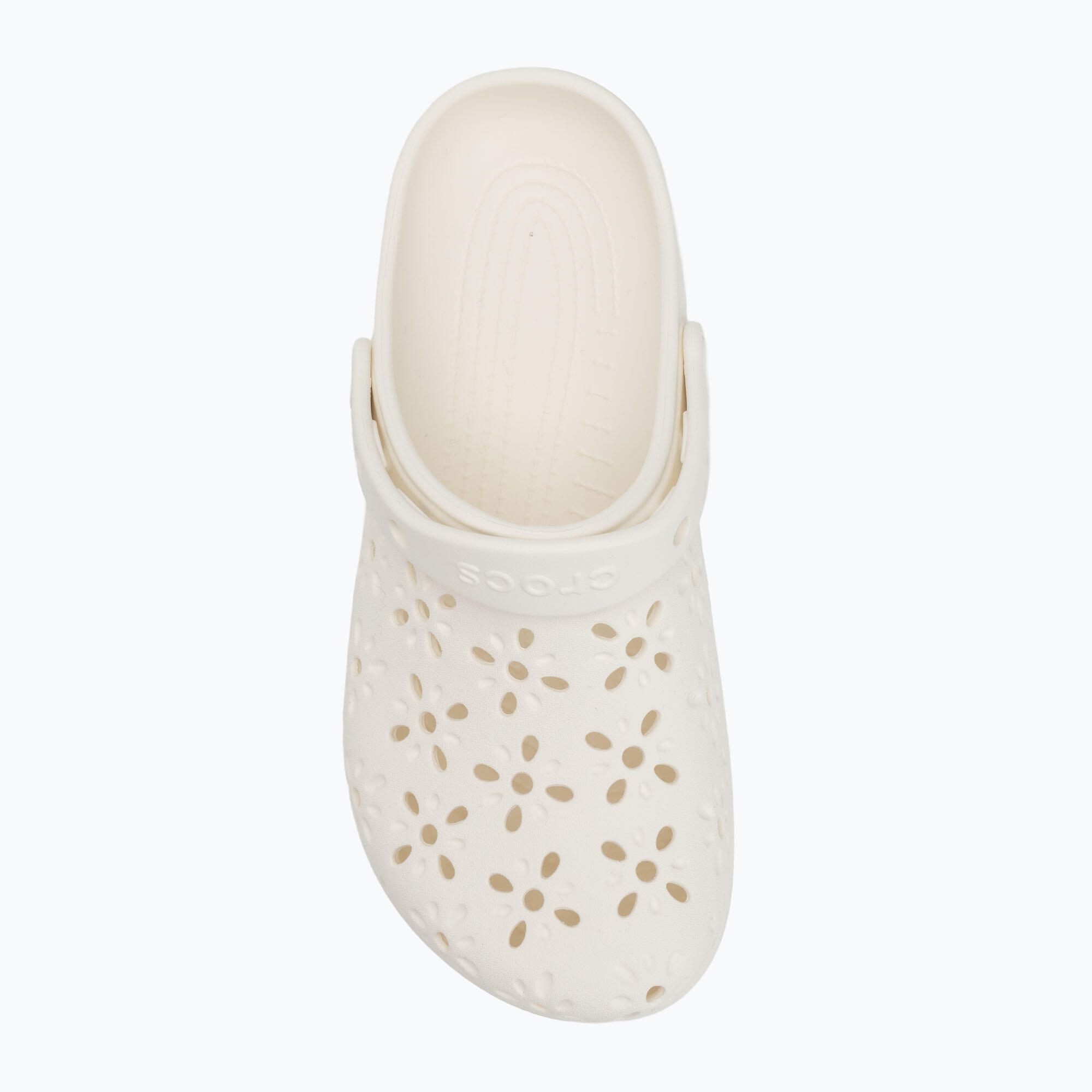 Crocs Classic Clog Floral Cutout Chalk 6/7