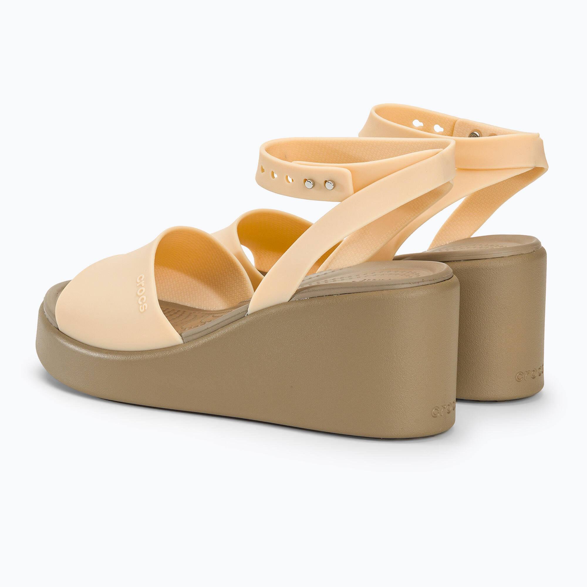 Sandały damskie Crocs Brooklyn Ankle Strap Wedge 3/7