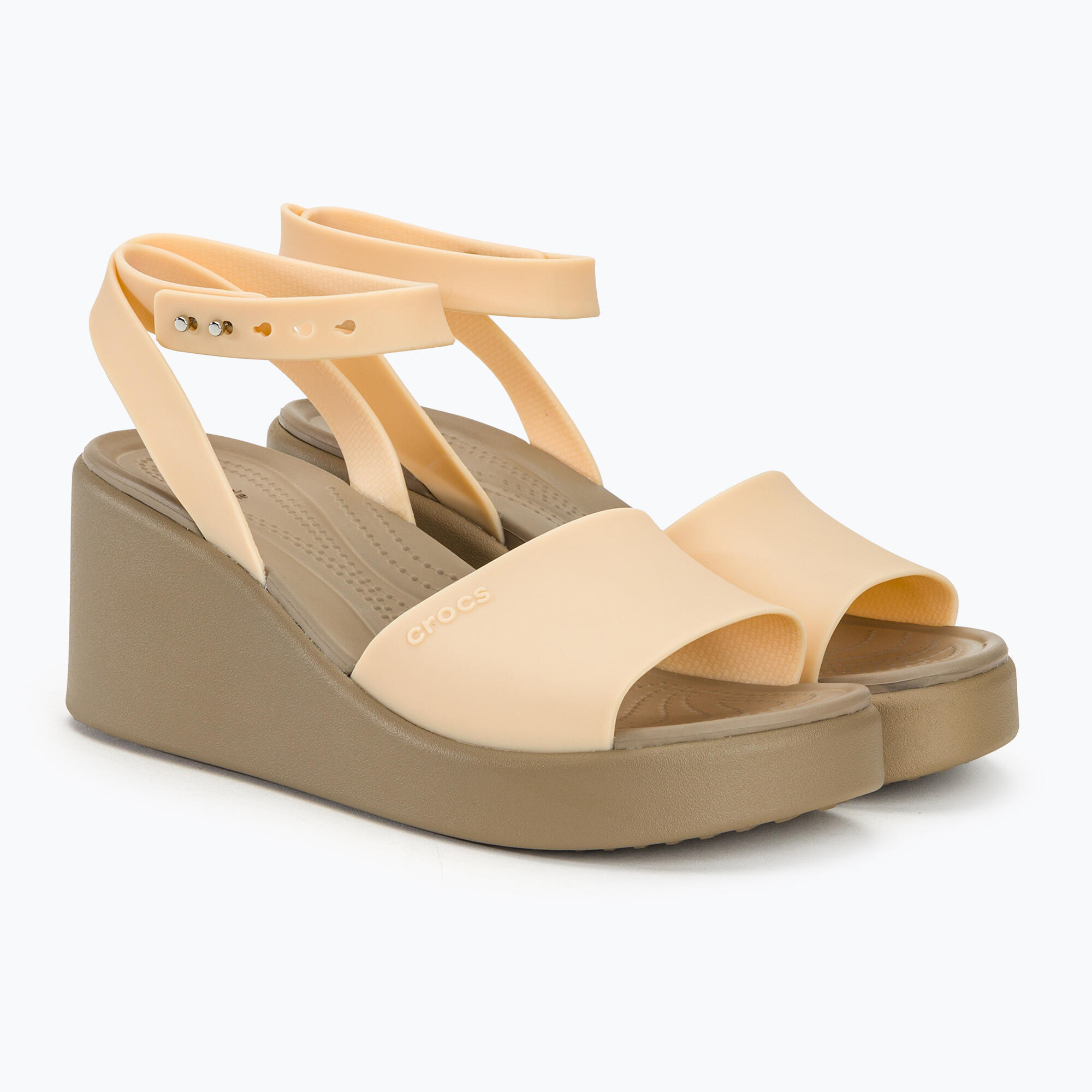 Sandały damskie Crocs Brooklyn Ankle Strap Wedge 4/7