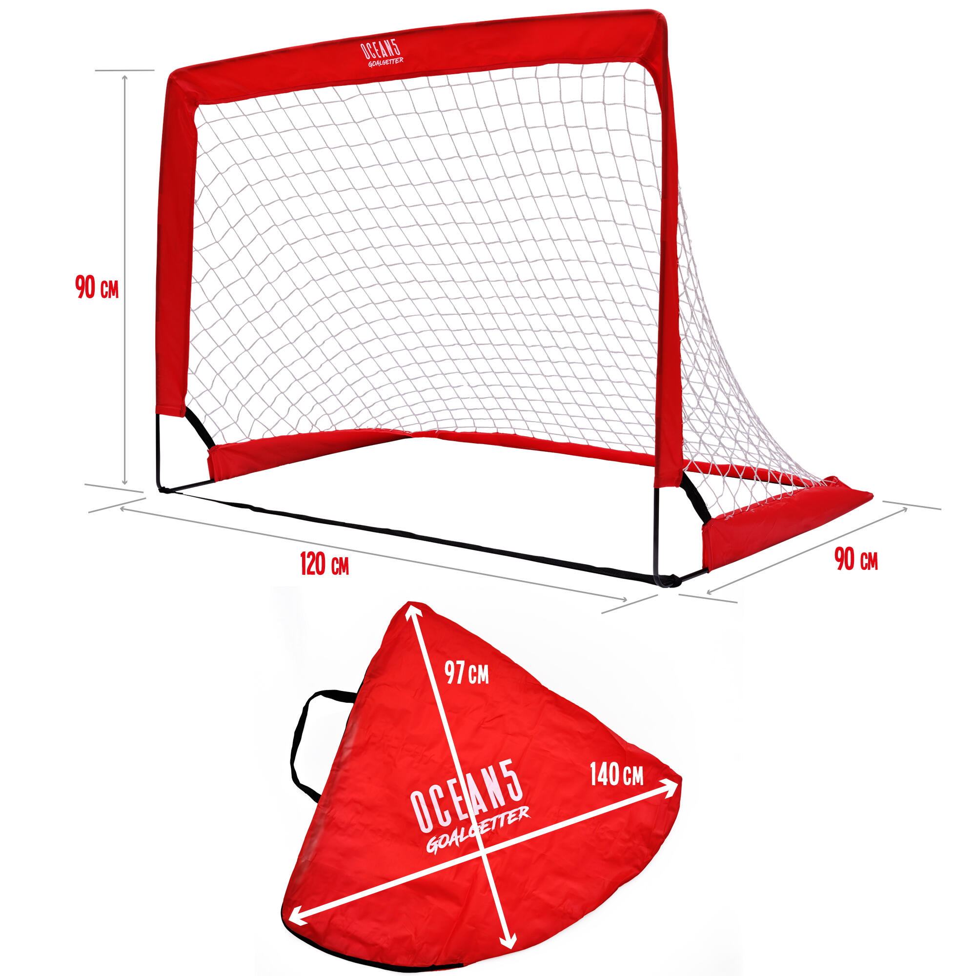 Goalgetter Set - 2 Plooiende Voetbaldoelen voor de Tuin 6/7