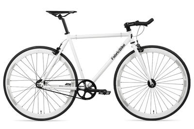 Fixiefiets original hi-ten stalen frame 28" – black & orange