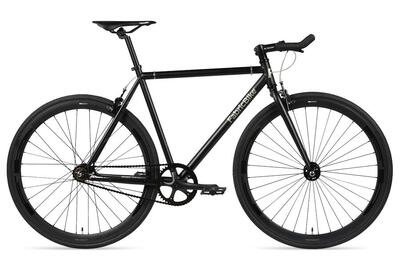 Fixiefiets original hi-ten stalen frame 28" – black & orange