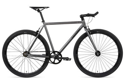 Fixiefiets original hi-ten stalen frame 28" – black & orange