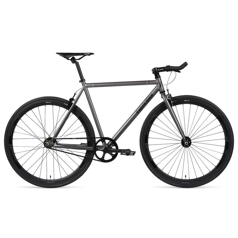 Original - Bicicletă fixie Hi-Ten oțel 28". Graphite