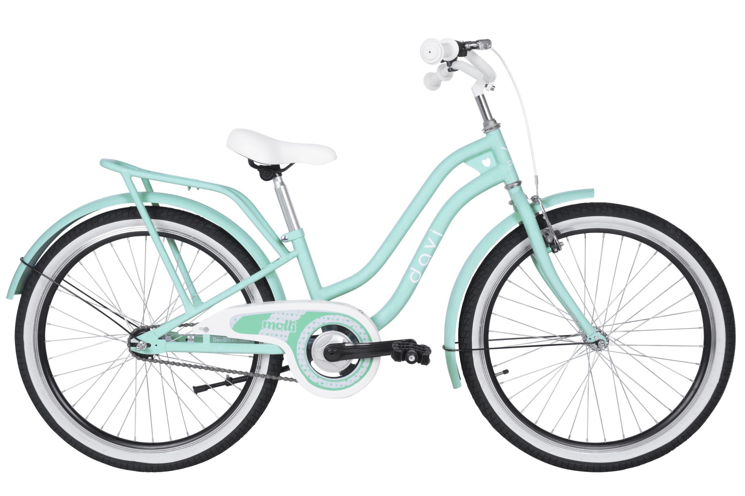 Vélo enfant Davi Molli, 24", 130–165 cm, 1 vitesse, menthe 2/6