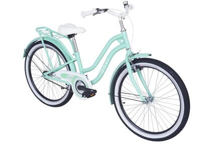 Vélo enfant Davi Zilly, 24", 130–165 cm, 1 vitesse, menthe