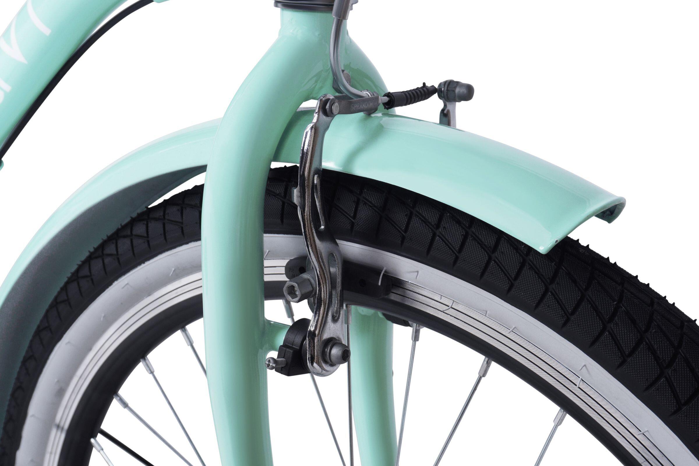 Vélo enfant Davi Molli, 24", 130–165 cm, 1 vitesse, menthe 4/6