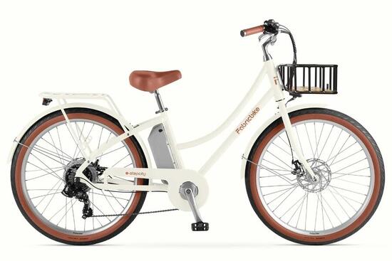 E-Stepcity Vélo Électrique – 250W, 36V, 60 km, Shimano 7V. Sand F/Basket