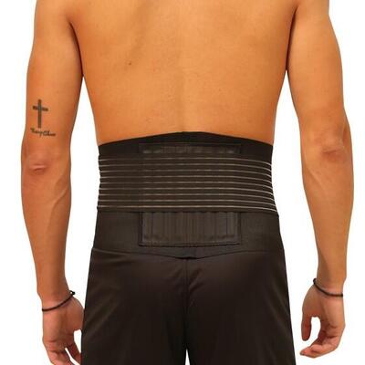Cintura lombare Strong Softee nera - doppio sistema di regolazione
