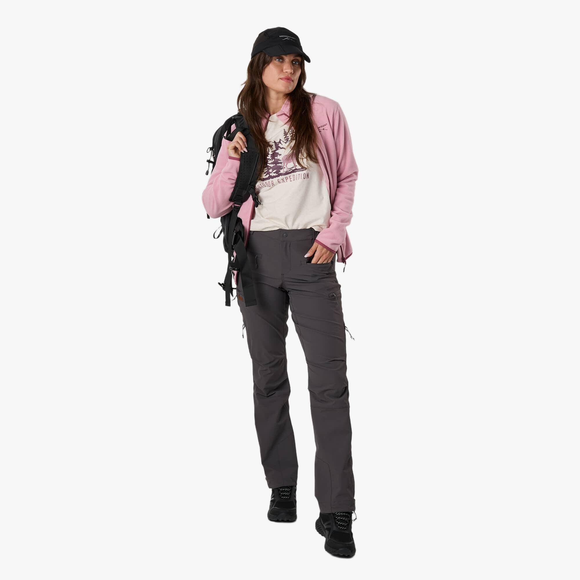 Damen Wandern Outdoorhose wasserabweisend atmungsaktiv Stryn Stretch Pant 3/7