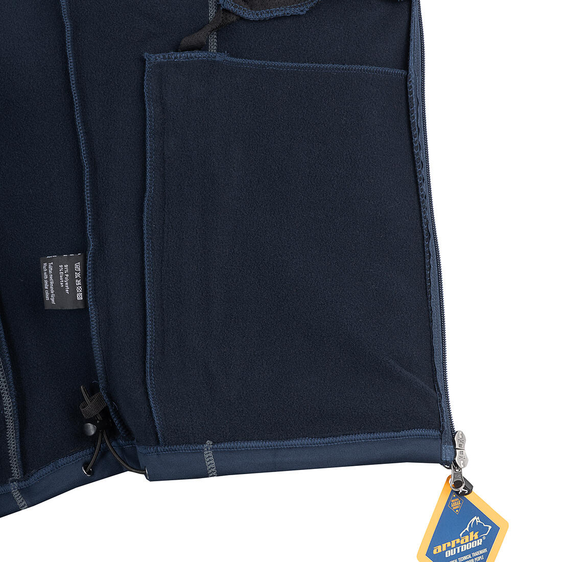 Powerfleece-Weste für Herren in Marineblau 5/6
