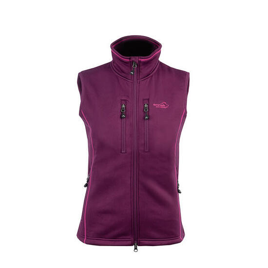 Powerfleece-Weste Damen Fuchsia